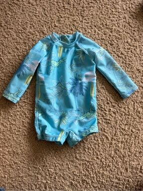 Sol Borne 3-6 month Long-Sleeve Kids Swim Suit